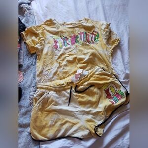 Disneyland Yellow T-Shirt and Shorts Set